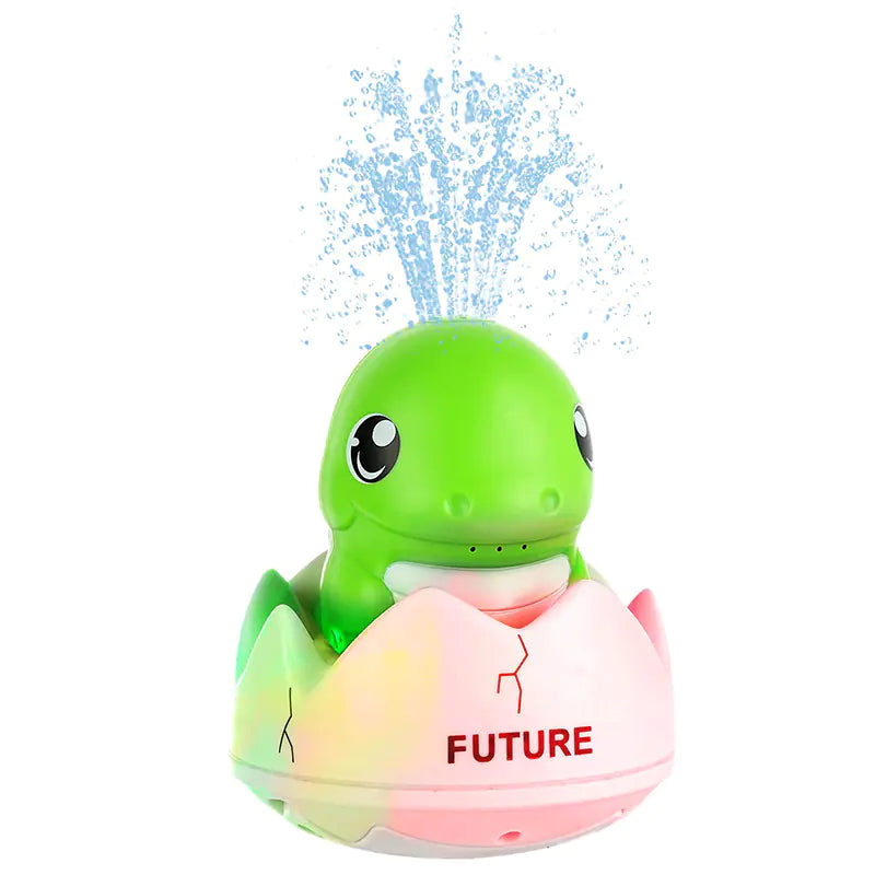 Dinosaur Bath Toys with Automatic Water Spray & Light