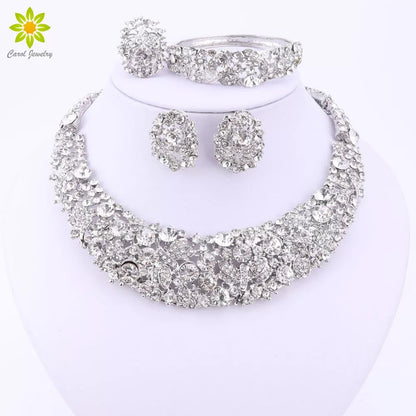 Nigerian African Beads Crystal Necklace Sets - Walter - Mall