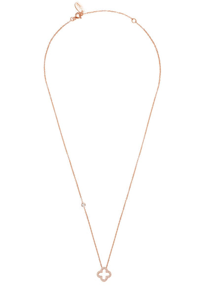 Open Clover Pendant Necklace, jewelry, silver - Walter - Mall