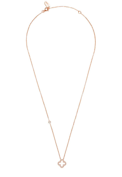 Open Clover Pendant Necklace, jewelry, silver - Walter - Mall
