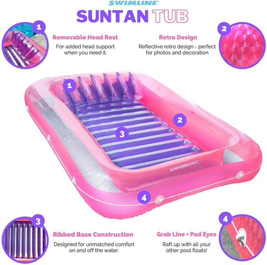 Inflatable Pool Lounge Chair Float