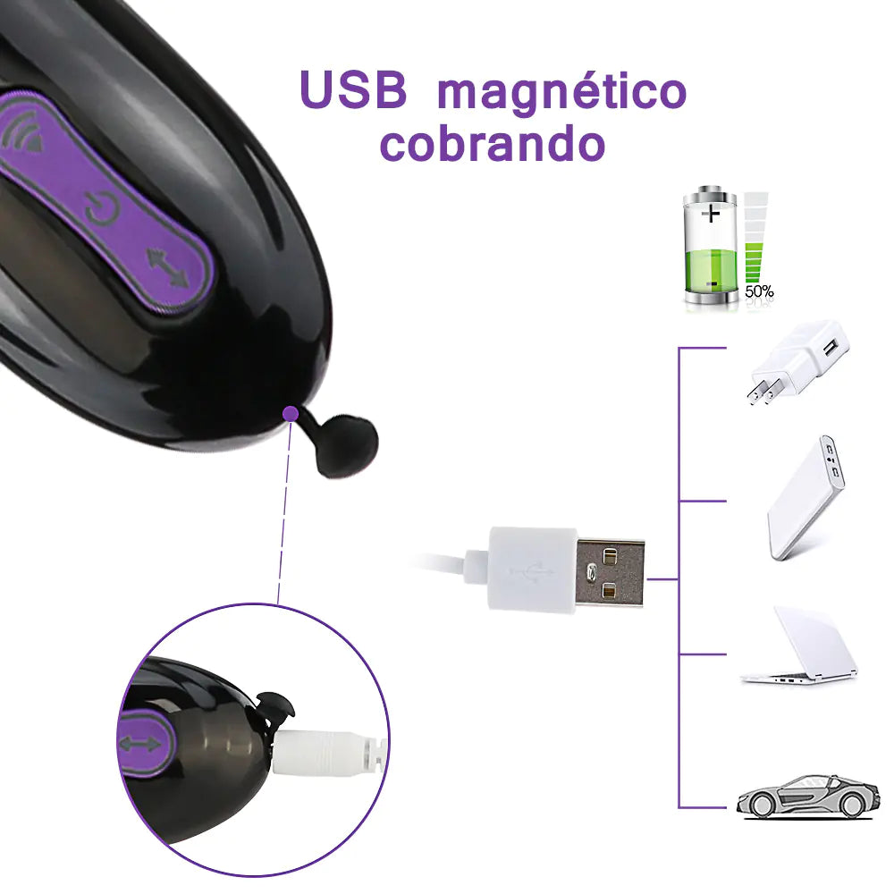 Automatic Suction Plug Remote Control Vibrator Device