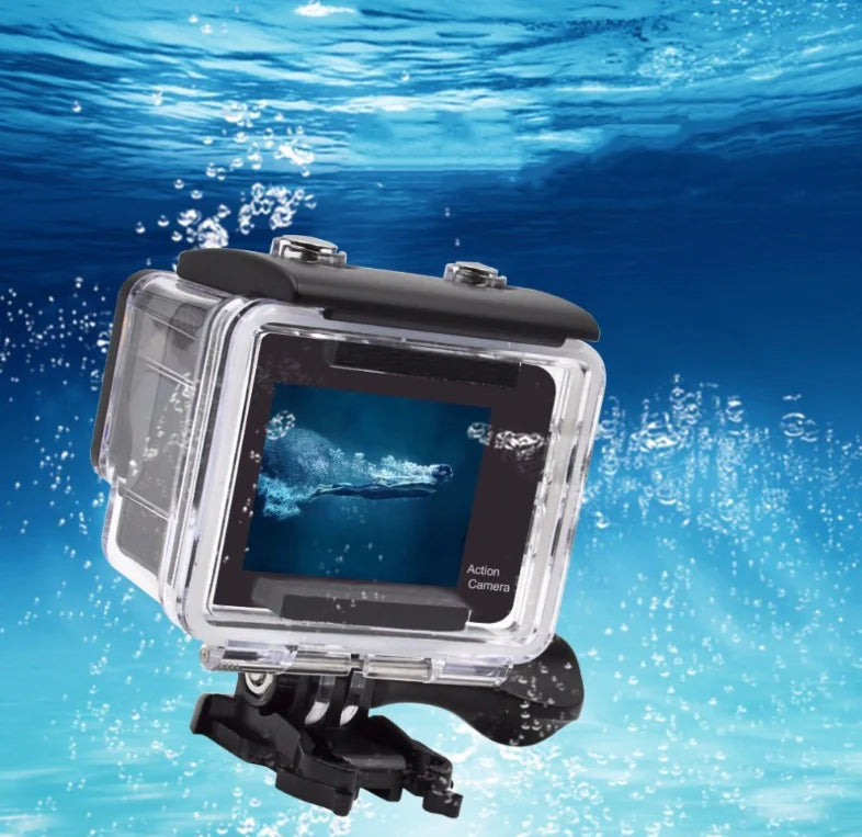 4K Dual-Screen Action Camera with WiFi Functionality