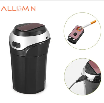 Car Ashtray, Indoor Auto Accessories, Cigarette Lighter