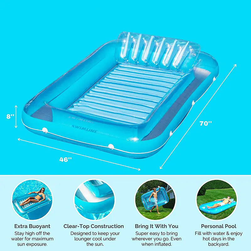 Inflatable Pool Lounge Chair Float