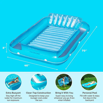 Inflatable Pool Lounge Chair Float